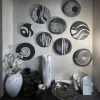 Gob 1 Piatto in Ceramica Bianco e Nero