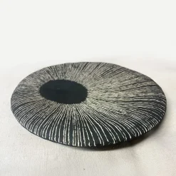 Gob 1 Piatto in Ceramica Bianco e Nero