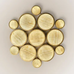 Gran Costellazione Libra Lampada da soffitto a filo in marmo, ottone e onice