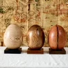 Grande Oggetto Decorativo in Legno a Edizione Limitata Uovo n.14