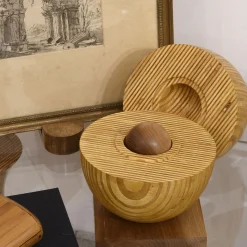 Grande oggetto decorativo in legno Uovo in edizione limitata #22