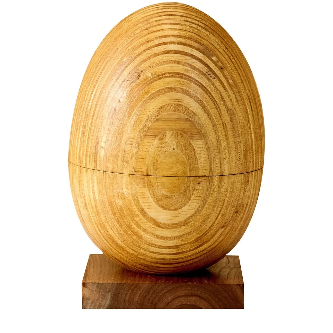 Grande oggetto decorativo in legno Uovo in edizione limitata #22