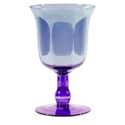 Grande vaso a calice blu e viola