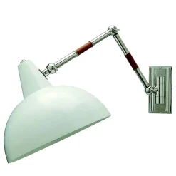 Hamal M181 Lampada da parete cromata con braccio snodato di Michele Bönan