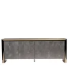 Hamilton Sideboard in Legno e Acciaio con Finitura Oro