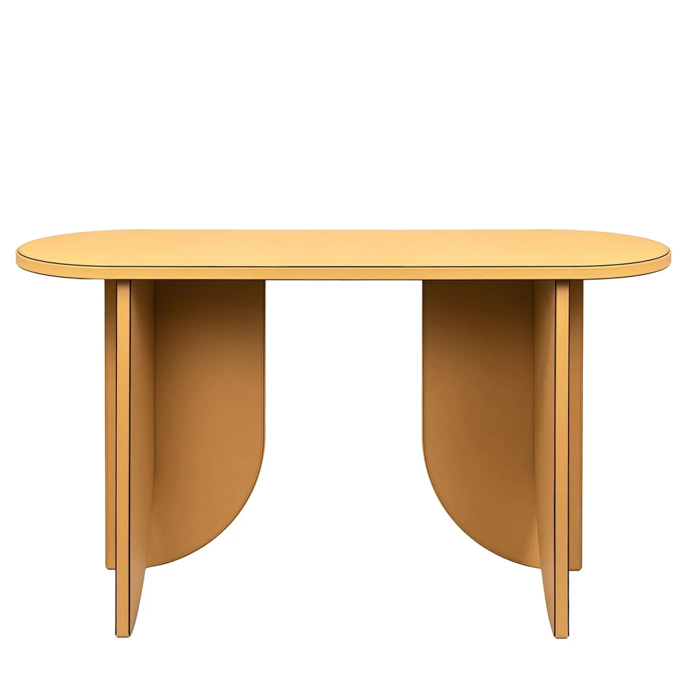 Helix Console in pelle nocciola