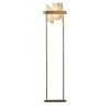 Honice Lampada da terra in marmo onice e finitura oro in metallo