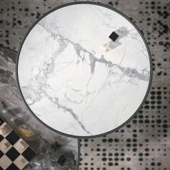 Iddu con tavolino Alaska White Gres Top 50
