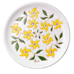 I Fiori Giallo Piatto Decorativo Giallo e Verde