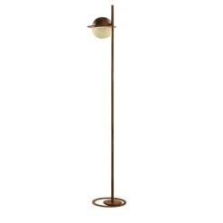 Iglù Lampada da terra in bronzo patinato