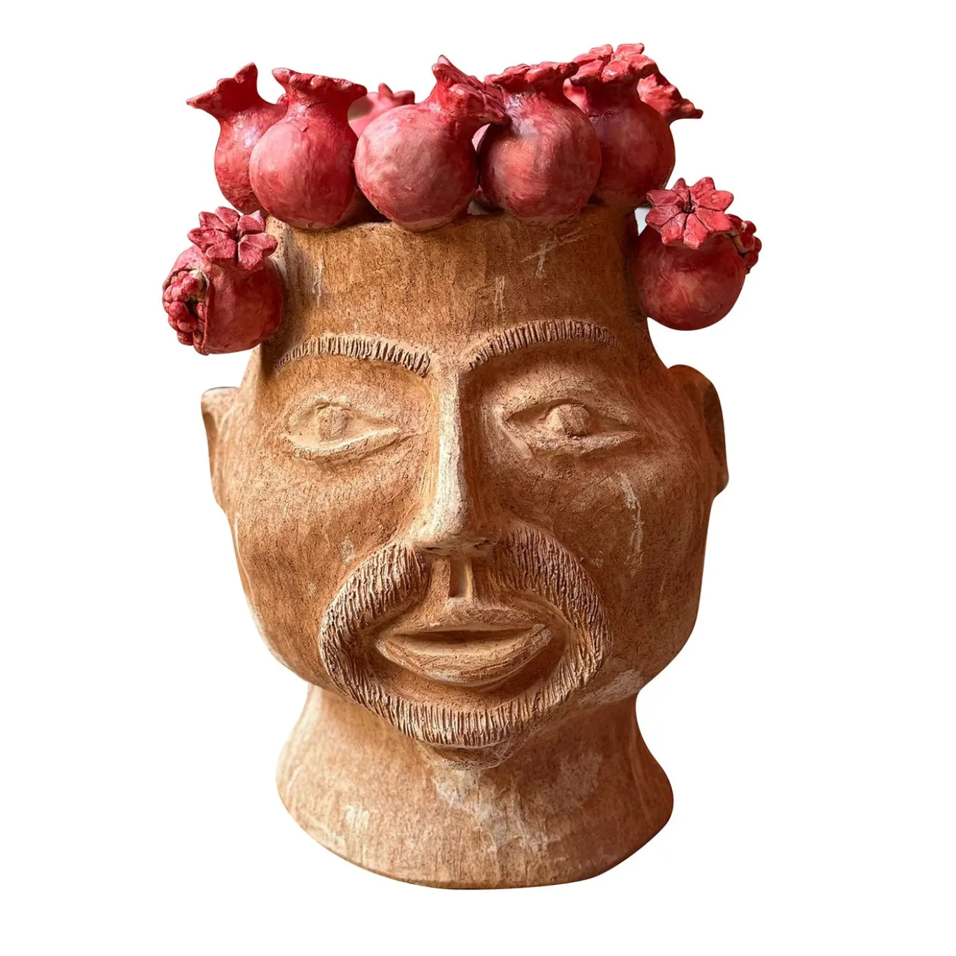 Il Grande Goloso con melograni Figurative Vase