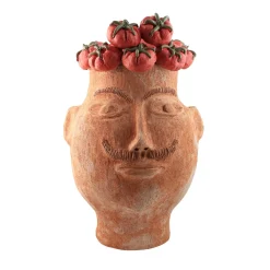 Il Grande Goloso con pomodori Figurative Vase
