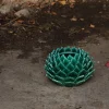 Il grande vaso in ceramica verde Cynaria