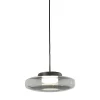 Illuminazione a sospensione in vetro grigio Lounge