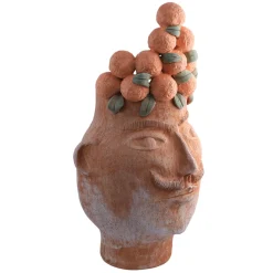 Il Moro Del Paese delle Arance Vaso Figurativo in Terracotta