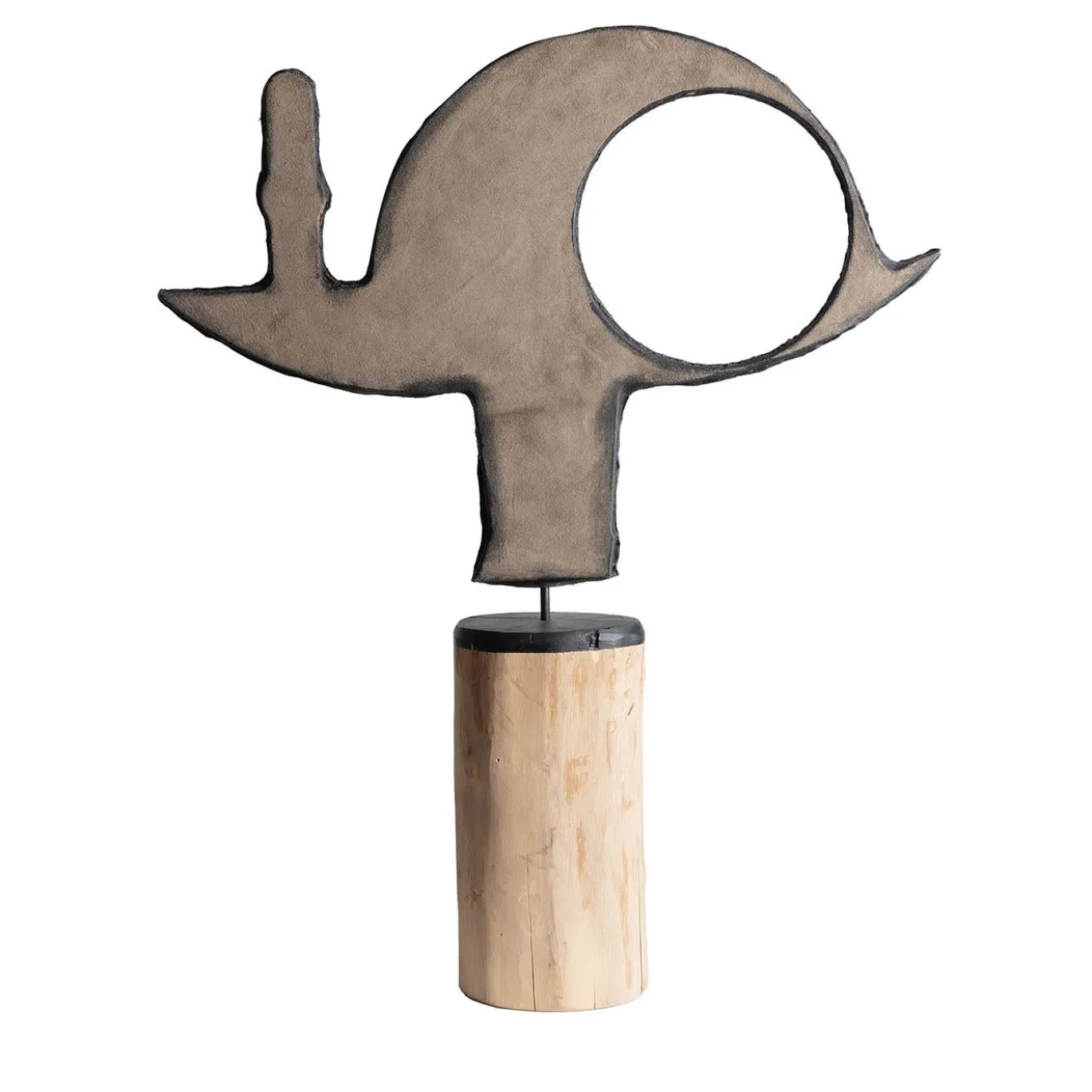 Il pesce beige scamosciato Scultura