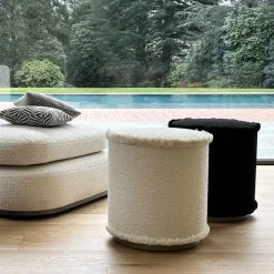 Il pouf - Bouclè Nero
