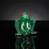 Il principe ranocchio, statuetta in vetro verde