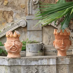 Il Re delle Pere Vaso Testa in Terracotta