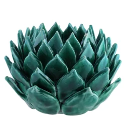 Il vaso in ceramica verde La Cynaria