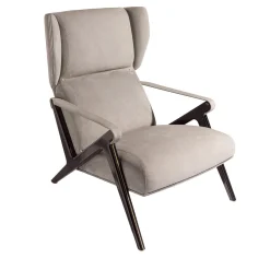 Imagine Poltrona in Pelle Nabuk Beige