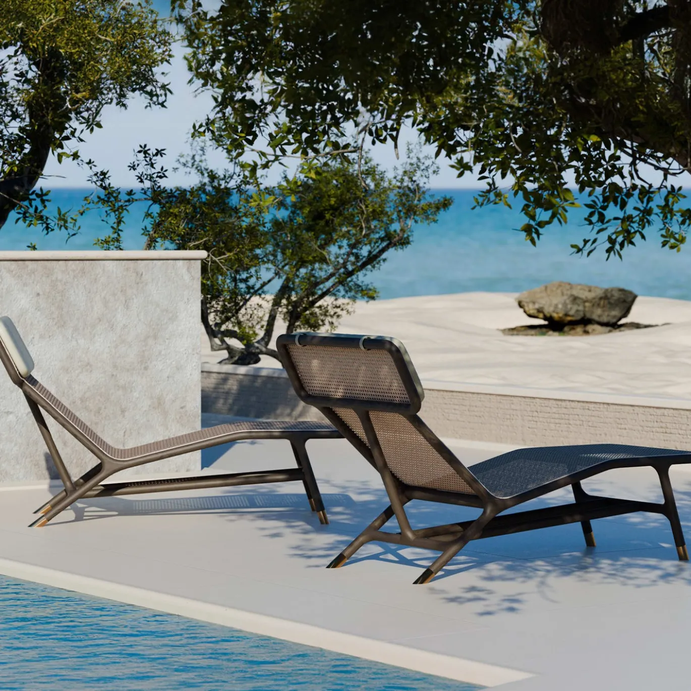 Joyce Chaise Longue nera
