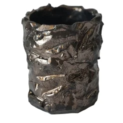 Kurinuki Vaso in Ceramica Bronzo #2