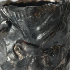 Kurinuki Vaso in Ceramica Bronzo #2