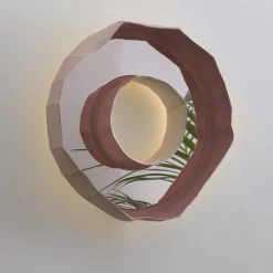 Lampada ad anello Aura bianca con cavo di G. Botticelli & P. Paronetto
