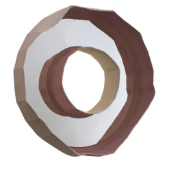 Lampada ad anello Aura bianca con cavo di G. Botticelli & P. Paronetto