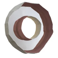 Lampada ad anello bianca con cavo di G. Botticelli & P. Paronetto