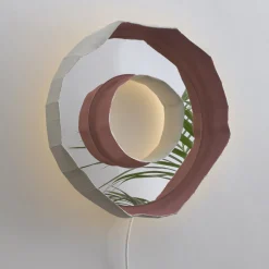 Lampada ad anello bianca con cavo di G. Botticelli & P. Paronetto