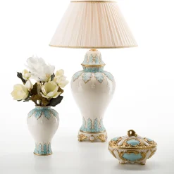 Lampada a foglie turchesi