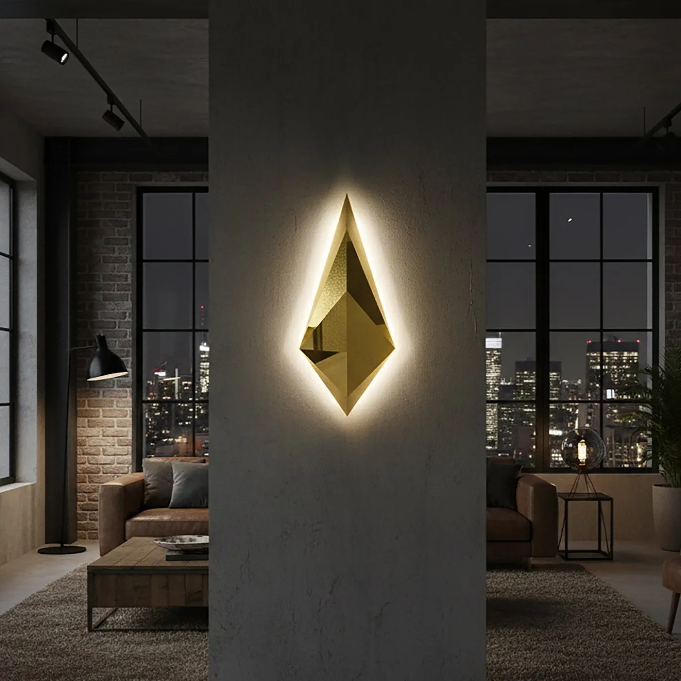 Lampada a lumaca a geometria sacra