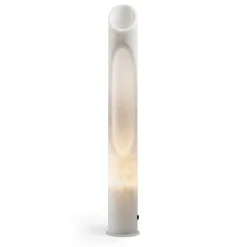 Lampada Armonia L in marmo bianco onice di Jacopo Simonetti