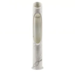Lampada Armonia S in marmo bianco Arabescato di Jacopo Simonetti