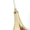 Lampada a sospensione a goccia in ottone dorato