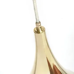 Lampada a sospensione a goccia in ottone dorato