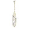 Lampada a sospensione a luce singola con struttura in ottone #1