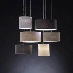 Lampada a sospensione a 6 luci Burrasca