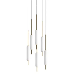 Lampada a sospensione a 5 luci Typha