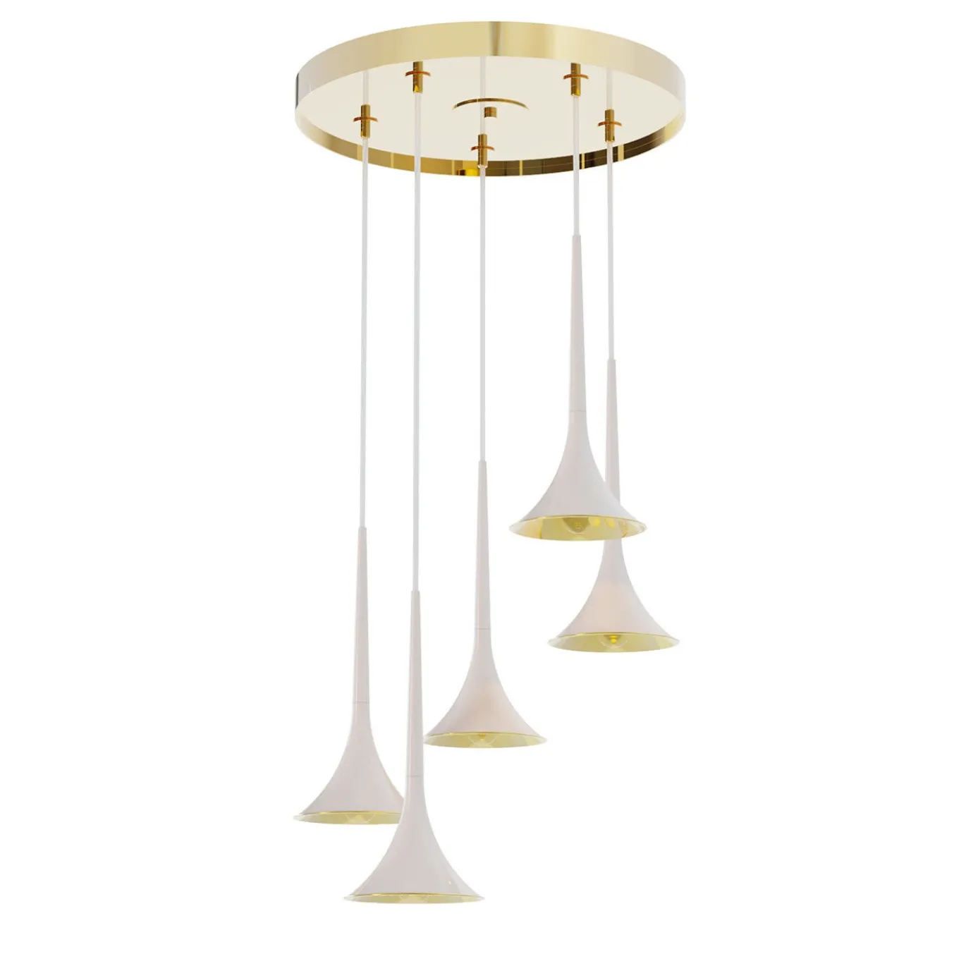 Lampada a sospensione a 5 luci Xeno
