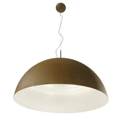 Lampada a sospensione Amalfi Ruggine e Bianco Satinato