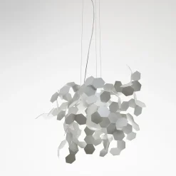 Lampada a sospensione Andromeda White di Paolo Ulian