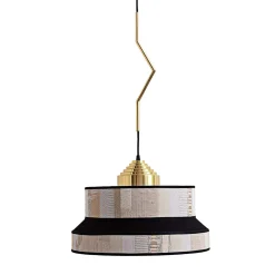 Lampada a sospensione Aperitivo 45 Jacquard Avorio