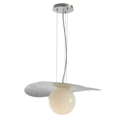 Lampada a sospensione argentata Balloons