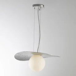 Lampada a sospensione argentata Balloons