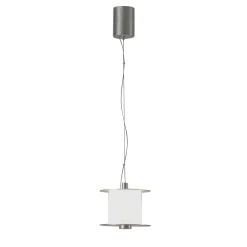 Lampada a sospensione argentata a sovrapposizione