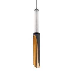 Lampada a sospensione B'Anthology N. 4 grigio e foglia d'oro