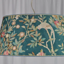 Lampada a sospensione Blue Bird in lino